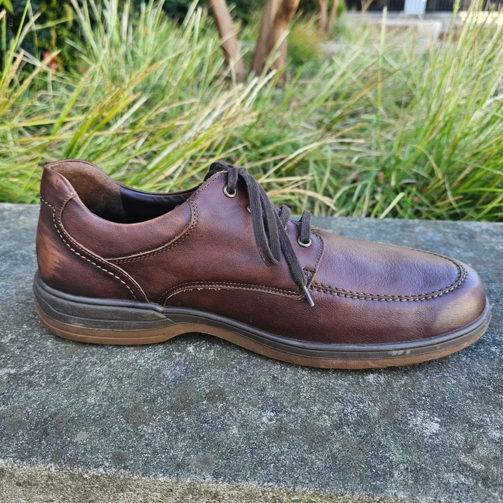 Mephisto‎ Douk Brown Leather Loafer Casual Orthopedic Lace  display picture 2